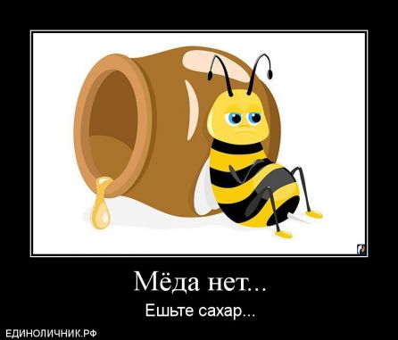 Мёда нет...